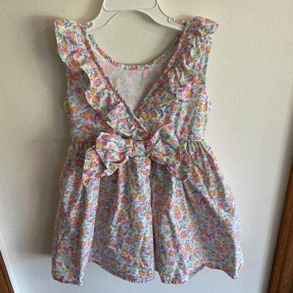 TOMMY BAHAMA Back Bow Sleeveless Lined Floral Sundress 2T - Picture 5 of 13